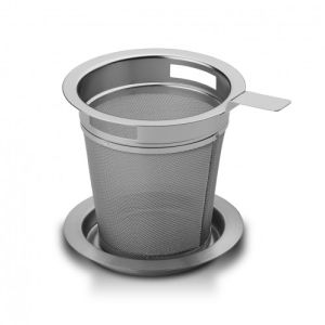 Nerezový filtr do hrnku s podložkou L (6,2cm)